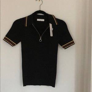 Sandro black top with tag